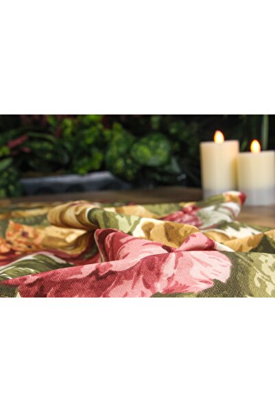 Biz Class Pink Floral Duck Fabric Runner/ Runner-Tablecloth