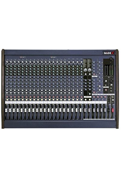 Midex Mix Dm-24 Deck Mikser 24 Kanal Ses Mikseri (4 Grup + 6 Aux + 2fx)