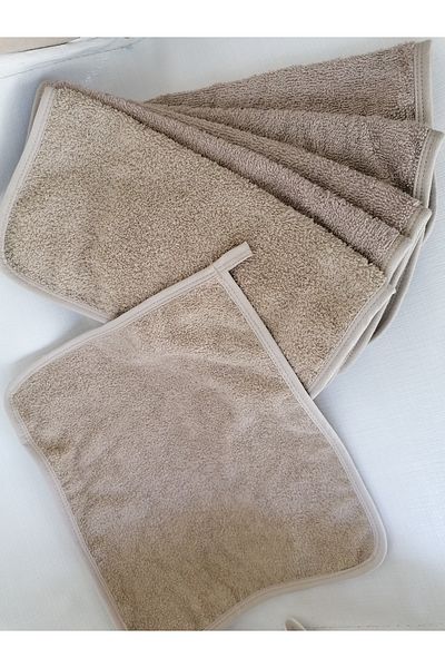 MEŞELİ TEKSTİL 6 Pieces Multi-Purpose Hand Towels Travel Towels School Towels Ablution Towels