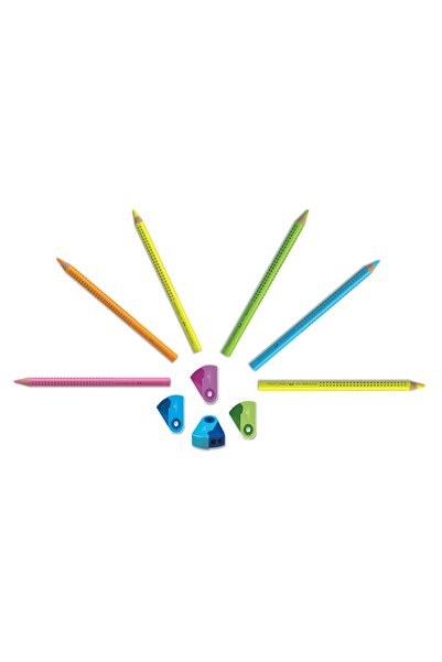 Faber Castell مجموعة أقلام هايلايتر خشبية مكونة من 6 قطع