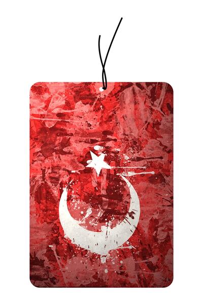 Quart Aksesuar Türk Bayrağı Dekoratif Araba Oto Kokusu Ve Aksesuarı