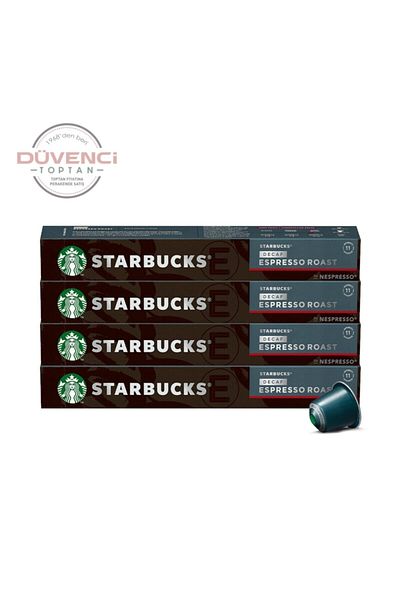 Nestle Starbucks Nespresso Compatible Decaf Espresso Roast Capsule Coffee Pack 4x10 Pieces