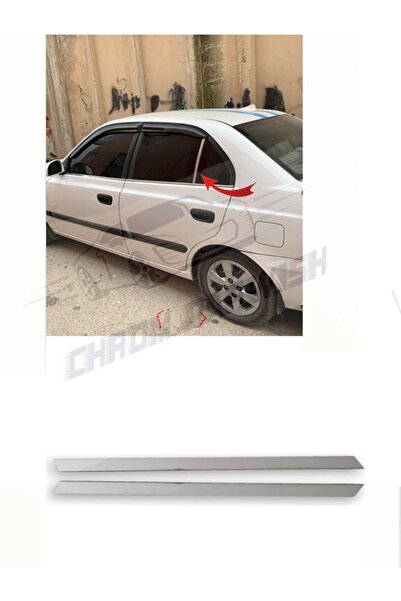 darwish Hyundai Milenyum 2000 Uyumlu 2 Parça Cam Kelebek Çıtası Krom Paslanma...