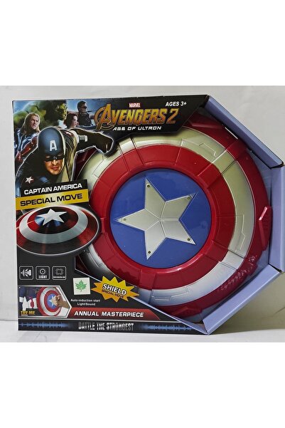Cango Avengers Kaptan Amerika Kalkanı Sesli Işıklı Oyuncak Captain America Kalkanı