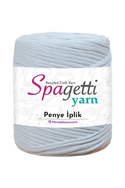 Spagettiyarn Hareli Gri Penye Ip