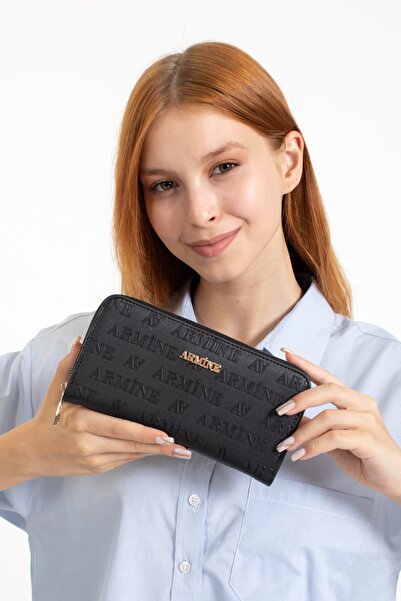 Armine C05 Lazer Kadın Cüzdan Siyah