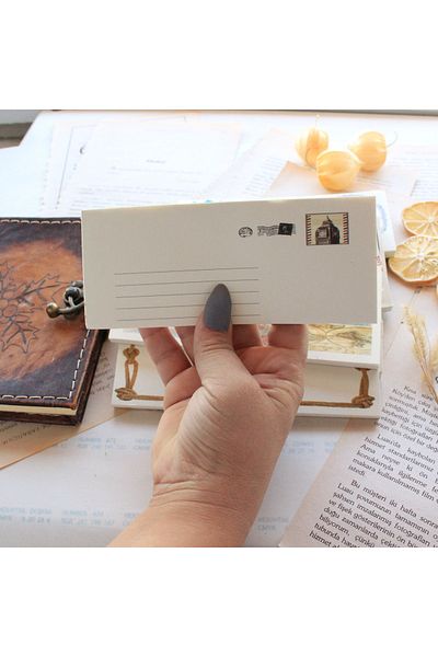 baddin aksesuar Postit Vintage Memo Pad Penpal Bullet Journal Art Note Paper Stationery Creative Journamm