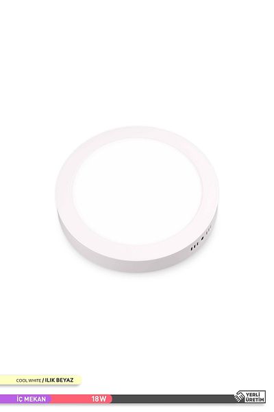 ACK 18w Surface Mounted Round Led Panel Fixture 4000k Warm White