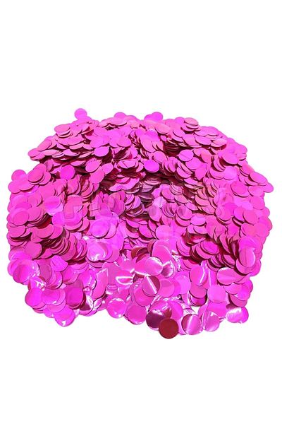 Huzur Party Store Fuchsia Balloon Scale - Dark Pink with 10 Grams of Confet, Transparent Design