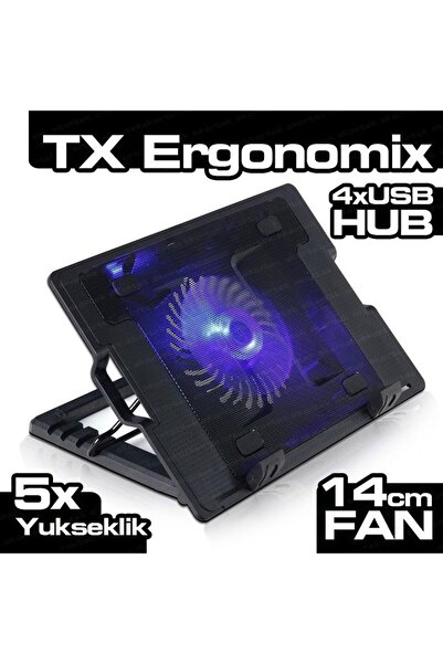 TX Acnbergst Siyah 9"-17" Notebook Soğutucu