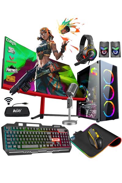 Zeiron Rx50 Pro I5-3470 16gb 256gb Ssd+1tb Rx550 23.8" 144hz Oyuncu Masaüstü ...