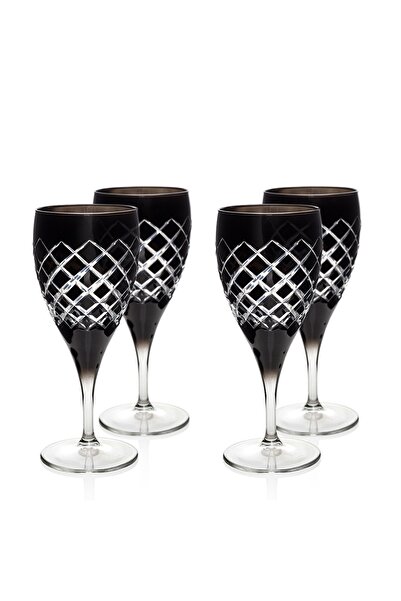 ZM Decor Siyah Kadeh 4'lü Set