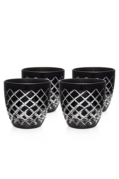 ZM Decor Siyah Su&viski Bardağı 4'lü Set