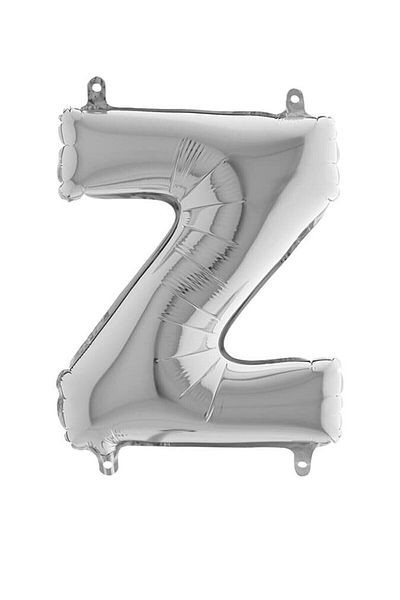 DÜVENCİ TİCARET Silver Colored Letter Foil Balloon - Z 80 cm