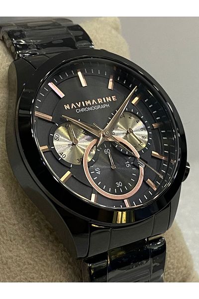Navimarine Black Special Series'Choronograph' Men's Wristwatch