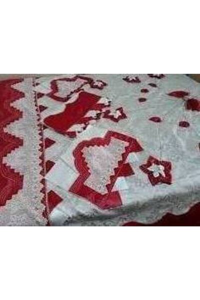 bursa çeyiz Handcrafted Lace Pique Set