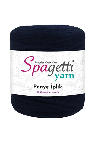 Spagettiyarn Noćna tamnoplava češljana pamučna pređa