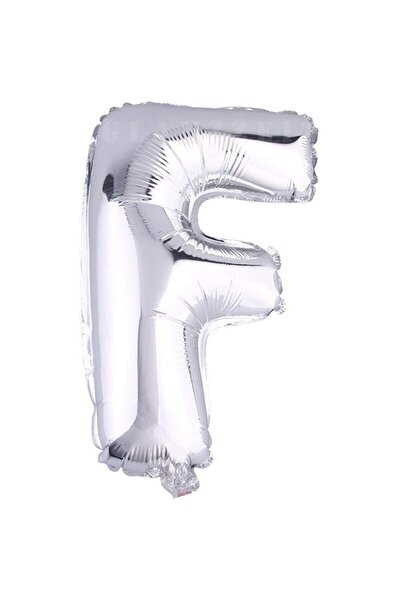 BEST PARTİ بالون فويل مقاس 16 بوصة 40 سم لون فضي حرف "f"