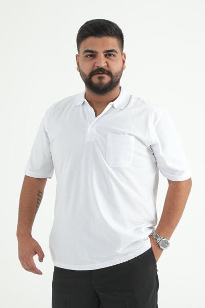 ModaPlaza Ανδρικό μπλουζάκι με γιακά πόλο Plus Size