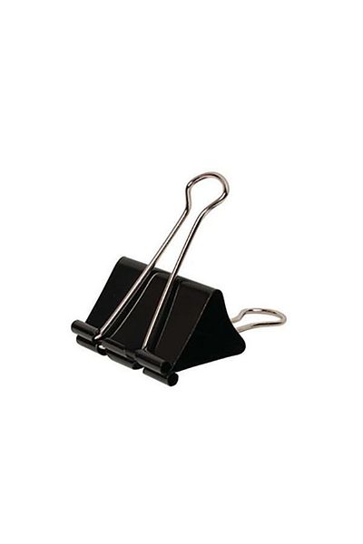 Apiko Shop Tiny Black Metal Clamp Clips 19 Mm (12 Pieces)