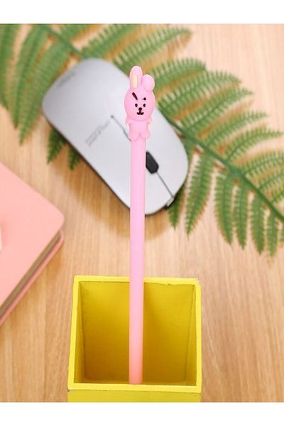 Bluoksweet Gel 0.5 Mm Black Writing Pen with Dog Cute Motif