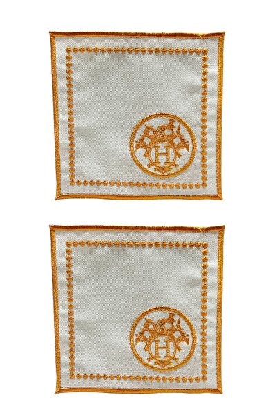 ARTER Home منديل كوكتيل فسيفساء برتقالي 2 قطعة