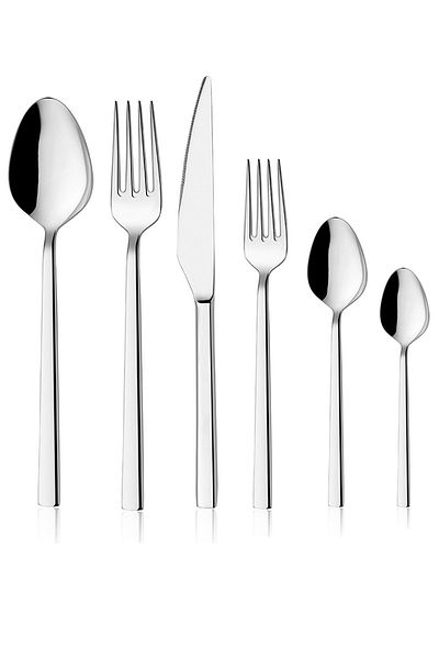 ÖzSa Home Premio 3mm 36 Piece Fork Spoon Knife Set Set for 6 Persons