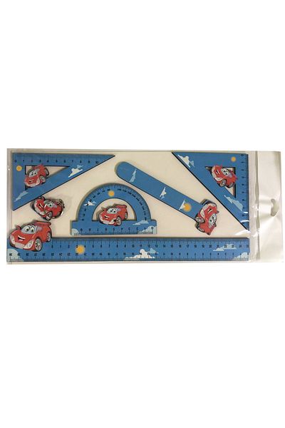 Mavera 5 Pieces Wooden Cars Ruler Set