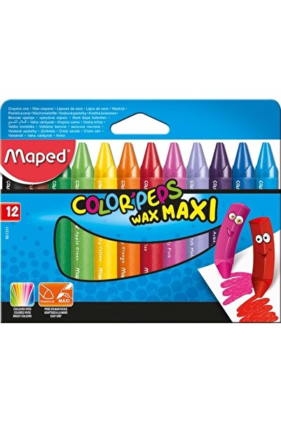 Maped Colorpeps Jumbo Mum Boya Wax Maxi 12 Renk