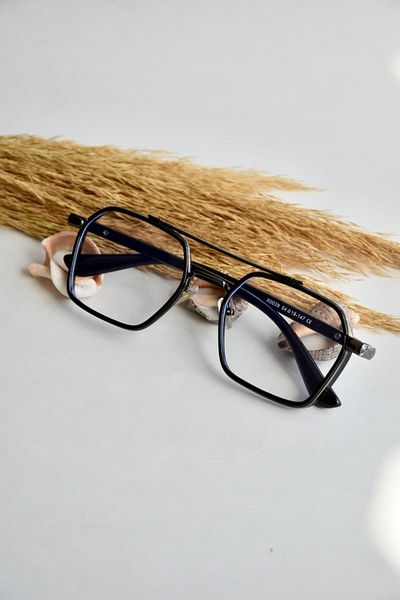 LOOKUP Blue Light Protective Glasses Unisex New Model Blue Block Screen Goggles Black Frame Transparent Glass Vintag