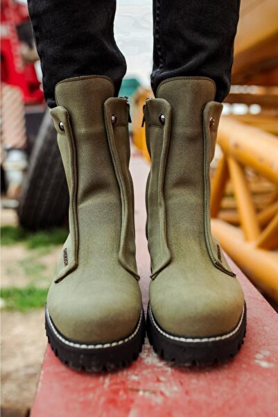 BPM Chekich Ch027 Suede St Ανδρικές Μπότες Χακί