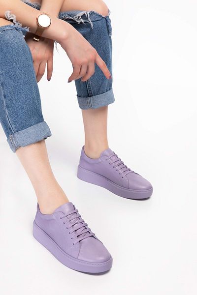 Gondol Pantofi sport cu talpă anatomică din piele naturală Ell.6839 - Mov - 41
