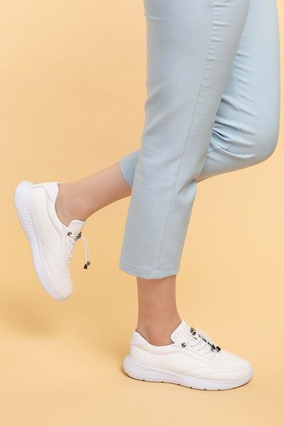 Gondol În interior și în exterior Pantofi sport ușori cu talpă Faylon din piele naturală Es.110 - Alb - 40