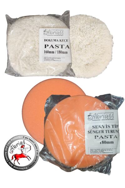 Abrias Kalın Çizikler Için Servis Süngeri Kalın Pasta Turuncu Ve Dokuma Keçe