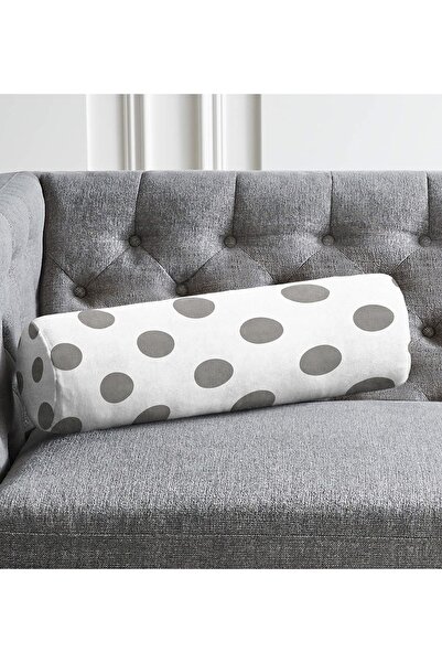 Realhomes Sivi polka dot digitalno štampani moderni unutrašnji jastuk - cilin...