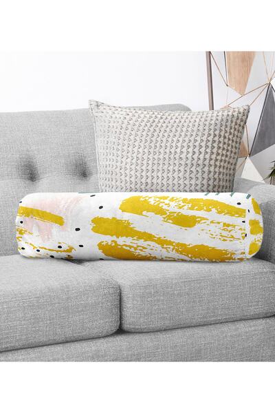 Realhomes Specijalno dizajniran cilindrični jastuk za fotelju od zamatnog mat...