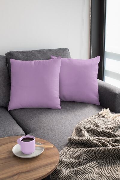 Viva Home 2-х 43x43см Ліловий пух для оббивки Преміум тканина Декоративний дв...
