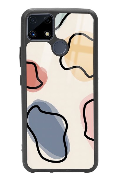 Spoyi Oppo Realme C25 Glossy Phone Case with Nude Milky Design