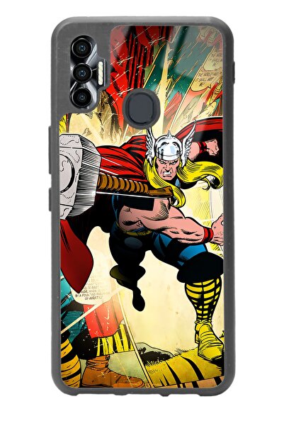 Spoyi غلاف هاتف لامع بتصميم Thor لهاتف Tecno Spark 7 Pro