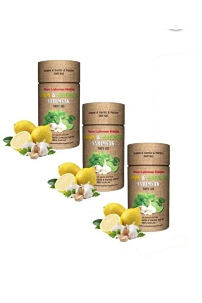 Nurs Lokman Hekim 3 Kutu Limon Maydanoz Sarımsak Kürü Soft Jel