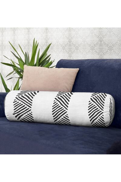Realhomes Design etnic cu model scandinav Pernă cilindru umplută decorativă d...