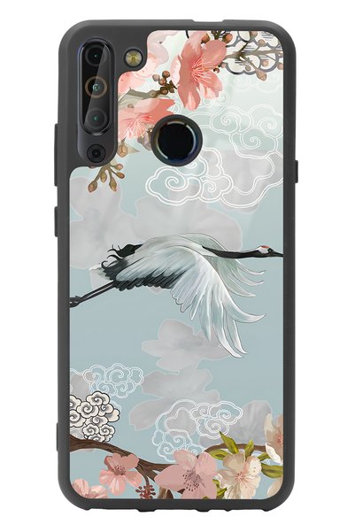 Spoyi Casper X20 Glossy Phone Case with Watercolor Stork Design