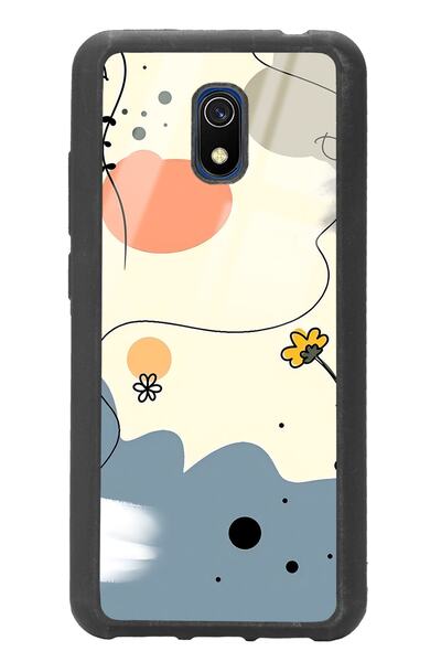 Spoyi Xiaomi Redmi 8a Nude Papatya Tasarımlı Glossy Telefon Kılıfı