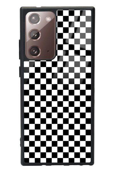 Spoyi Samsung Note 20 Ultra Checkered Design Glossy Phone Case