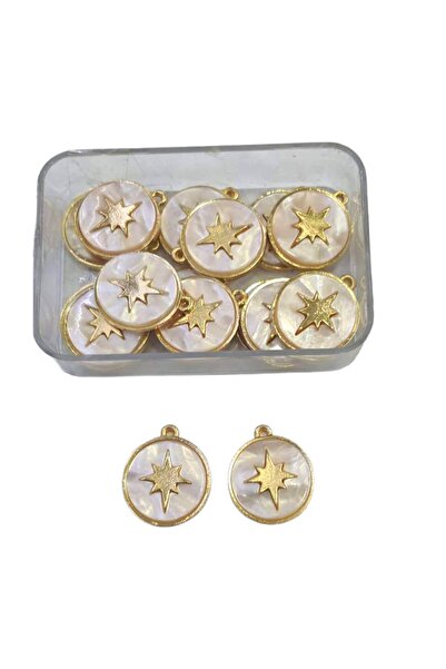 RLX BUJİTERİ Kutup Yıldızı Kolye Ucu Kararmaz Altın Kaplama - Hobi Kolye Ucu