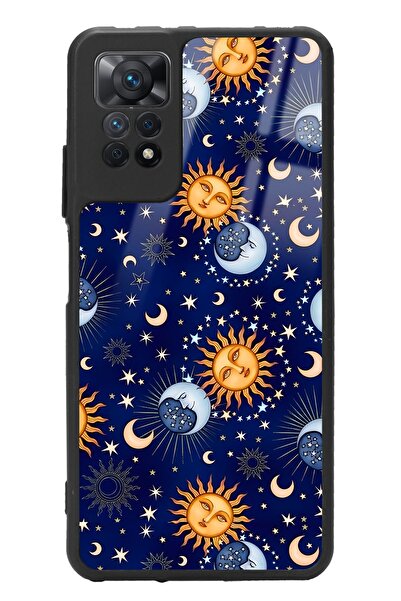 Spoyi Xiaomi Redmi Note 11 Pro Ay Güneş Pijama Tasarımlı Glossy Telefon Kılıfı