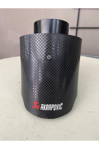 Akrapovic 100mm Yerli Akrapoviç Egzoz Ucu Paslanmaz Krom*karbon Kaplama Aynı Gün Stoktan Kargo
