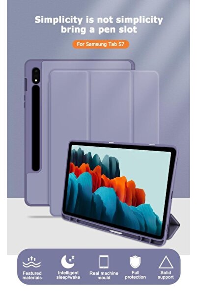 UnDePlus حافظة ذكية لجهاز سامسونج جالاكسي تاب S7 Fe / S7 Plus / S8 Plus مقاس 12.4 بوصة مع مقصورة قلم X800 T730 T970