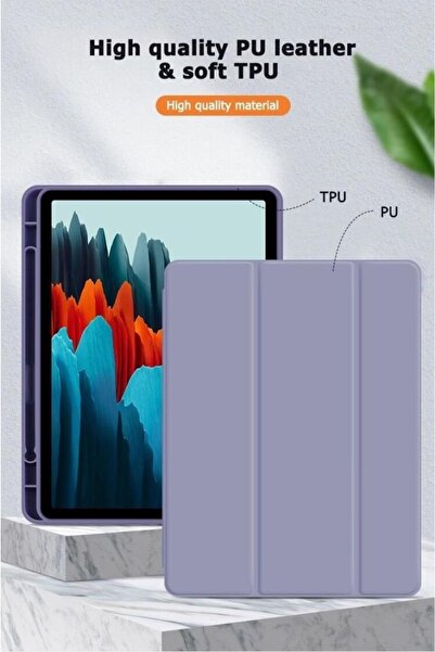 UnDePlus حافظة ذكية لجهاز سامسونج جالاكسي تاب S7 Fe / S7 Plus / S8 Plus مقاس 12.4 بوصة مع مقصورة قلم X800 T730 T970