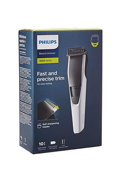 Philips ماكينة تشذيب وتشكيل اللحية Bt3206/14، أسود/فضي